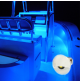 HALF MOON ALUMINUM LED COURTESY LIGHT - 12 Volts - IP67 - 1 Watt - White CASING - WK-SS1AWX - AZLED